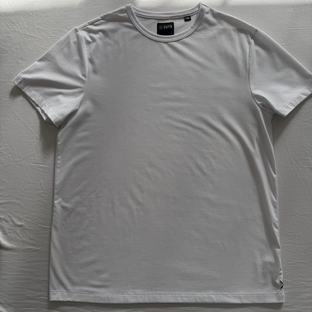 Cuts Clothing - Men's L Pyca Pro Crewneck White T-Shirt